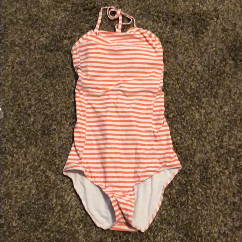 Small orange/white swimsuit